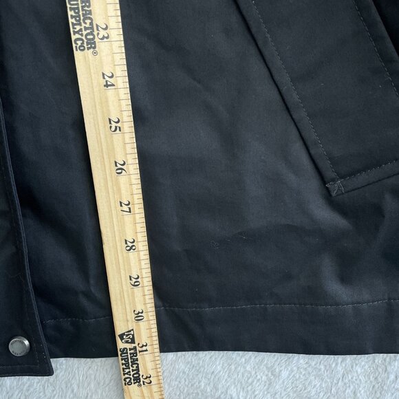 NEW Hunter Women's L Cotton Smock Rain Jacket Hooded Black - Picture 5 of 11